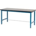 Global Equipment 72x36 Lab Workbench Adj. Height Sq. Tube Leg - Phenolic Resin Safety Edge BL 237386